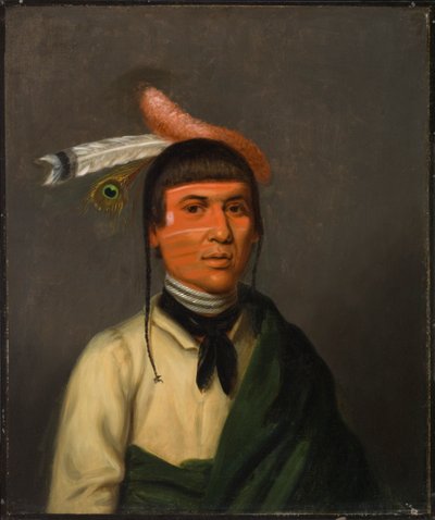 No-Tin (Wind), een Chippewa-hoofdman door Henry Inman